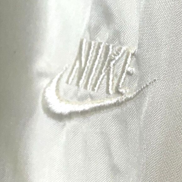 Mens Vintage 90s Nike‎ Swoosh Logo Windbreaker Track Pants White Semi-Opaque XXL - Picture 3 of 14